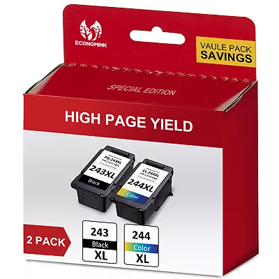 PG243-XL CL244-XL Ink Cartridge For Canon PIXMA MG2920 MG2525 MG2922 MX490 MX492 • $29.18