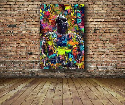 $69.95 • Buy  Biggie Smalls Old School Notorious BIG 48x32 Canvas Print HipHop Poster Vector