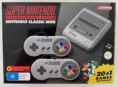 Super Nintendo SNES Classic Mini Console Brand New In Box Never Opened MINT • $215