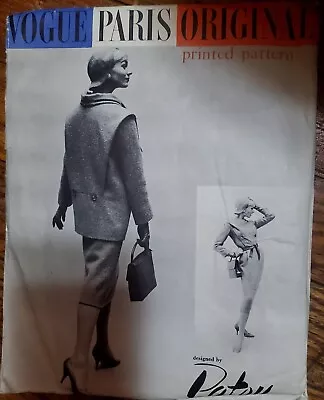 Vintage 1957 Vogue Paris Original Design #1396 By Patou UNCUT • $99