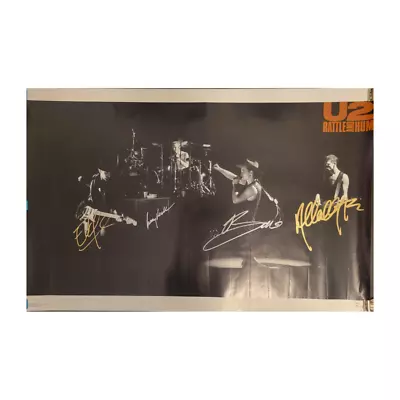 U2 Signed Poster Rattle And Hum By 4 Musicians • $150