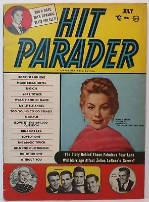 Hit Parader Magazine Back Issue July 1956 Mitzi Gaynor GD/VG A • $12.99