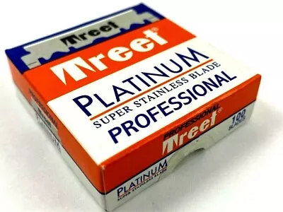 $6.99 • Buy 100 Treet Platinum Professional Single Edge Half Razor Blades Shaving Barber Sal