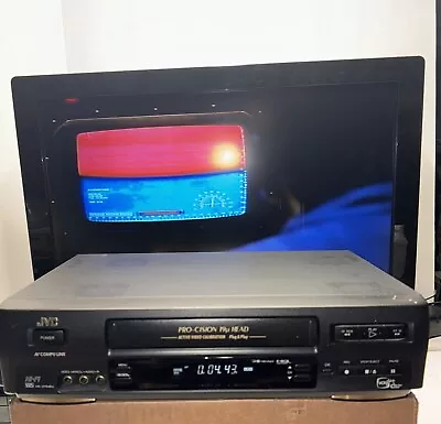 JVC VHS VCR HR-VP646U Pro-Cision 19u Head Video Cassette Recorder Player Tested • $31.99