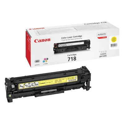 Canon 718Y Yellow Laser Toner Cartridge 2659B002 • £122.25