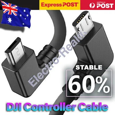 $9.95 • Buy 90° Micro USB Cable Type C OTG 30cm For DJI Spark Mavic Pro IPad IPhone Android