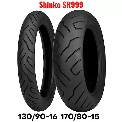 New Shinko SR999  Motorcycle Tire Set Front Rear 130/90-16 + 170/80-15 15  16  • $379.85