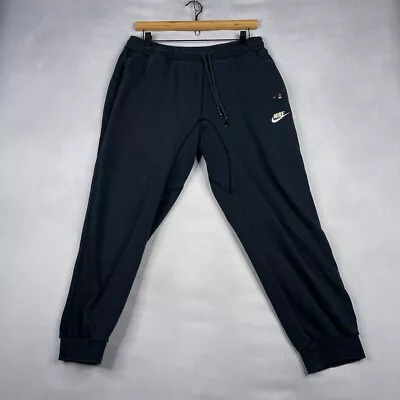 Nike Pants Mens Large L Black Jogger Sweatpants Sportswear Gym Workout Stretch • $12.88