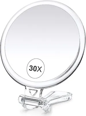 MIYADIVA Magnifying Mirror Mirror With HandleTravel 5Inches30X  • £13.97