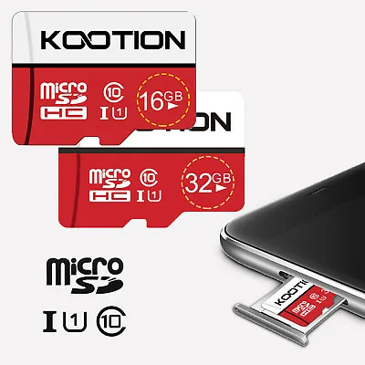 16/32GB Micro SD TF Card SDHC Class 10 U1 Flash Memory Cards For Phone Camera • $4.99