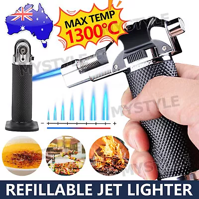 Refillable Butane Gas Blow Torch Jet Lighter Soldering Gun Adjustable Flame NEW • $14.95