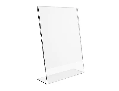 £8.99 • Buy High Impact Lean Poster Holder Clear Plastic Menu Leaflet Display Stand A4 A5 A6