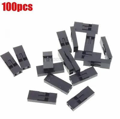 $1.43 • Buy 100Pcs 2P Dupont Jumper Wire Cable Housing Female Pin Connector 2.54MM Pitch Zf
