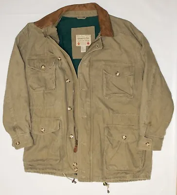 Vintage 1980s Abercrombie & Fitch Adirondack Trail Guide Parka Chore Jacket L/XL • $299.99