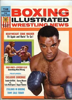 Boxing Illustrated/wrestling News 6/63 Eddie Machen Cassius Clay Bruiser • $14.99
