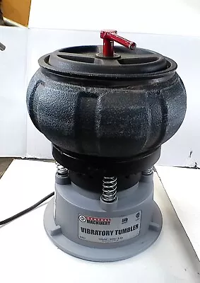 VIBRATORY TUMBLER 5 Lbs. CENTRAL MACHINERY WITH WALNUT SHELL MEDIA • $60