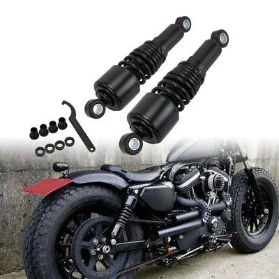 Black 10.5  Slammer Lowering Rear Shocks Fits For Harley Sportster  2006-2023 • $108.29