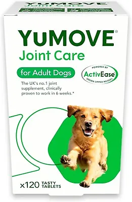 YuMOVE Adult Dog | Joint Supplement For Adult Dogs With Glucosamine-120 Tablets • £21.79