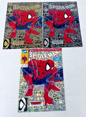 Marvel Comics SPIDERMAN #1 LOT OF 3 REGULAR SILVER GOLD CLASSIC TODD MCFARLANE • $8.50