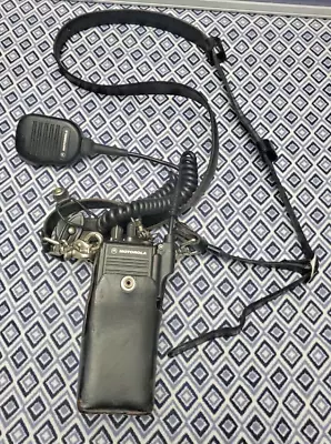 MOTOROLA MT 2000  HANDIE-TALKIE  RADIO W/ Belt Mic Belt Fireman Radio Belt • $135