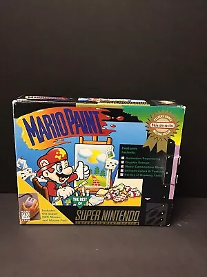 Mario Paint Super Nintendo Entertainment System 1992 SNES CIB READ • $100