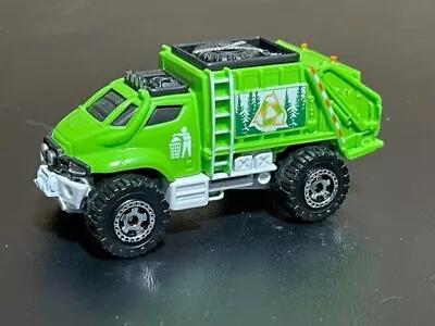 Matchbox Garbage Grinder Truck Green 1/64 • $2.25