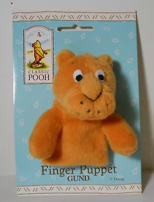 Gund Plush Finger Puppet Disney Classic Winnie The Pooh Tigger Mint On Card • $14.99