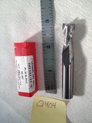 1 New Htc 7/16  Diameter Carbide End Mill 120-2437. 2 Flute. 1  Loc  Usa (q404) • $13.95