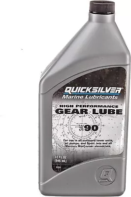 Quicksilver 858064Q01 SAE 90 High Performance Gear Lube  32 Oz • $21.34