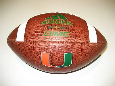 2021 Miami Hurricanes GAME BALL Adidas Dime Football - CANES - The  U  • $235