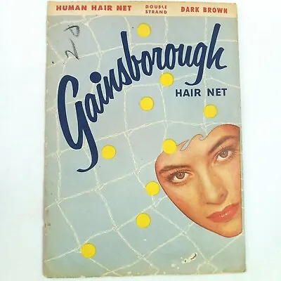 Vintage Gainsborough Hair Net Dark Brown Double Strand Weco Products • $9.88