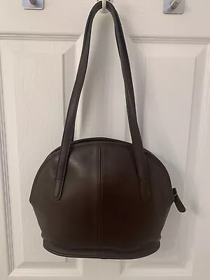 Vintage Coach Ashville Domed Bowler  Brown Leather Shoulder Bag  9089 • $79.99