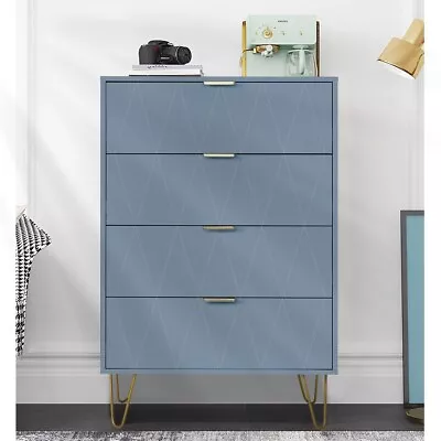 4 Drawer Modern Dresser Drawer Chest Storage Cabinet For Bedroom Living Room • $169.99