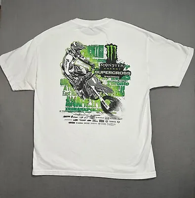 Monster Energy Supercross Motorsport FIM Championship Vtg Sports T Shirt XL • $30