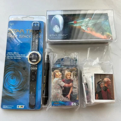 $14.99 • Buy Large Star Trek Collectors Lot Stickers Cards Watch Pen