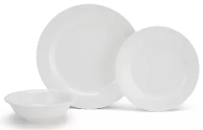 18pcs Melamine Dinner Set Strong Plastic Tableware Plates Bowls Dishwasher Safe • £39.95