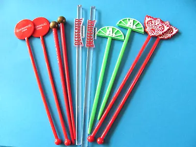 10 Branded Reusable Cocktail Swizzle Stick Stirrers. Home Bar Party Drinks😃 • £3.25