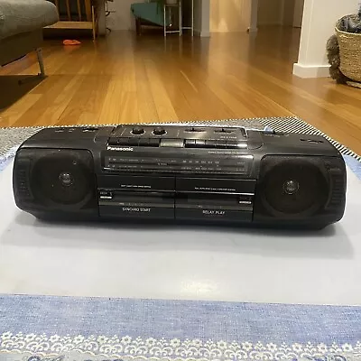 Vintage Panasonic RX-FT510 Radio Double Cassette Recorder Boombox FM AM N1 • $75