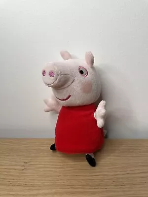 Peppa Pig 2003 Belly Press Talking Giggling Peppa Pig Small Soft Plush Toy 16cm • $9
