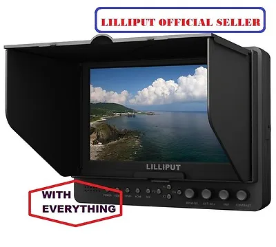 Professional Lilliput 665/S/P HD-SDI Peaking Focus HDMI In&Out Monitor+BATTERY • $319