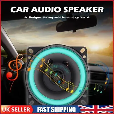 4 Inch 2 Way Car HiFi Coaxial Speaker VO-402 100W Auto Audio Door Loudspeaker • £9.09