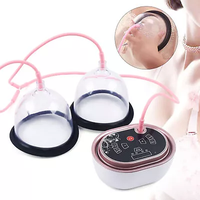 Electric Breast Enlargement Pump Vacuum Therapy Body Massage Cupping Machine NEW • $48