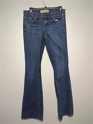 Pink By Victoria Secret Denim Blue Jeans Boot Cut Medium Wash Size 6 Long 32X33 • $15