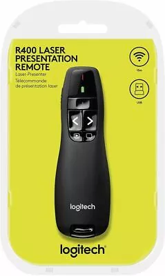 Logitech Wireless Presenter R400 Wireless Presentation Remote Clicker NEW! • £29.99