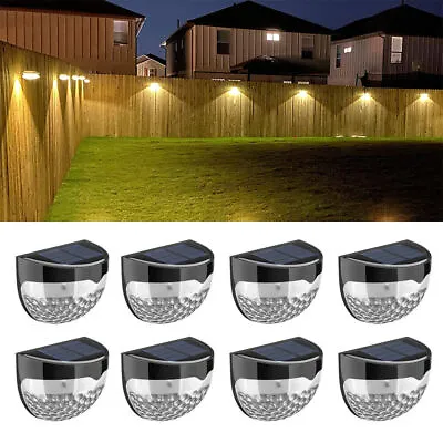 £27.95 • Buy 10000K Super Bright Solar Powered Door Fence Wall Lights LED Outdoor Garden Lamp