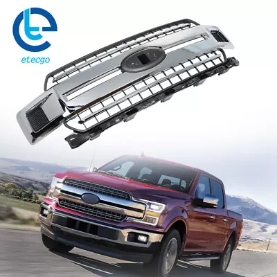 Front Radiator Grille Assembly Chrome Jl3z-8200-ea For Ford F-150 2018-2020 • $263.95