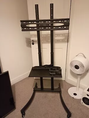 Black Krieger Mobile / Rolling TV Stand  • £19.99