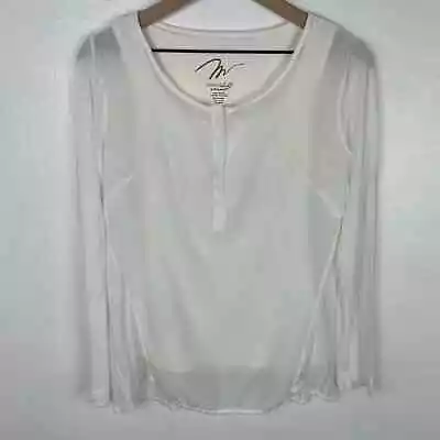 MiracleBody By MiracleSuit Shirt Small Cream Sheer Control Shell Tank Top Ladies • $19.99