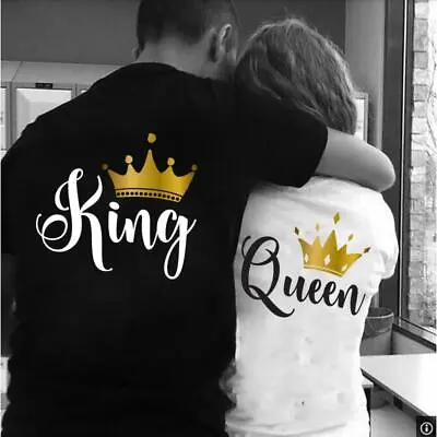 Couple Matching His King And Her Queen Hoodies Set Pullovers For Lovers Coupless • $22.34