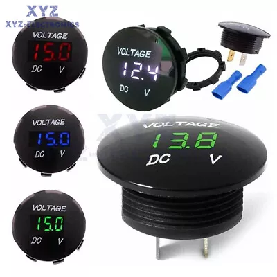 DC12-24V LED Panel Digital Voltage Meter Display Voltmeter For Motorcycle Car • $2.96